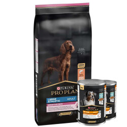 Pro Plan Large Athletic Sensitive Büyük Irk Somonlu Köpek Maması 14 Kg + 2 Adet Köpek Konservesi 400 Gr - Pro Plan