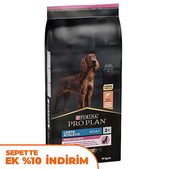 Pro Plan Large Athletic Sensitive Büyük Irk Somonlu Köpek Maması 14 Kg + 2 Adet Pro Plan Konserve 400 Gr - 2
