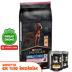 Pro Plan Large Athletic Sensitive Büyük Irk Somonlu Köpek Maması 14 Kg + 2 Adet Pro Plan Konserve 400 Gr - Pro Plan