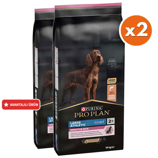 Pro Plan Large Athletic Sensitive Büyük Irk Somonlu Köpek Maması 14 Kg x 2 Adet - 1