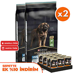 Pro Plan Large Robust Kuzu Etli Büyük Irk Köpek Maması 14 Kg x 2 Adet + 36 Adet Pro Plan Konserve 400 Gr - Pro Plan