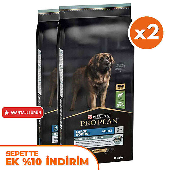 Pro Plan Large Robust Kuzu Etli Büyük Irk Köpek Maması 14 Kg x 2 Adet + 12 Adet Pro Plan Konserve - 2