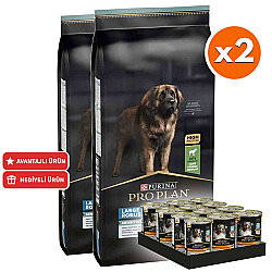 Pro Plan Large Robust Kuzu Etli Büyük Irk Köpek Maması 14 Kg x 2 Adet + 12 Adet Pro Plan Konserve - Pro Plan