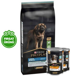 Pro Plan Large Robust Kuzu Etli Büyük Irk Köpek Maması 14 Kg + 2 Adet Köpek Konservesi 400 Gr - Pro Plan