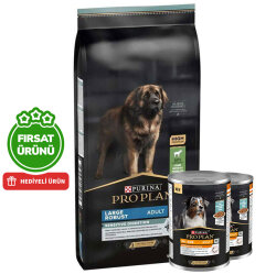 Pro Plan Large Robust Kuzu Etli Büyük Irk Köpek Maması 14 Kg + 2 Adet Köpek Konservesi 400 Gr - Pro Plan