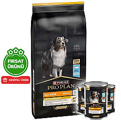 Pro Plan Light Sterilised Balıklı Kısırlaştırılmış Köpek Maması 14 Kg + 3 Adet Pro Plan Konserve 400 Gr - Pro Plan