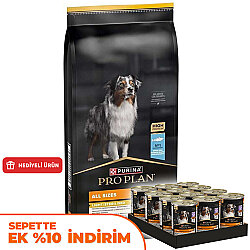 Pro Plan Light Sterilised Balıklı Kısırlaştırılmış Köpek Maması 14 Kg + 12 Adet Pro Plan Konserve 400 Gr - Pro Plan