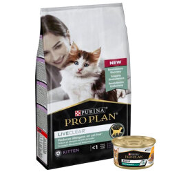 Pro Plan Live Clear Kitten Hindi Etli Yavru Kedi Maması 1,4 Kg + Pro Plan 85 Gr Yaş Mama - Pro Plan