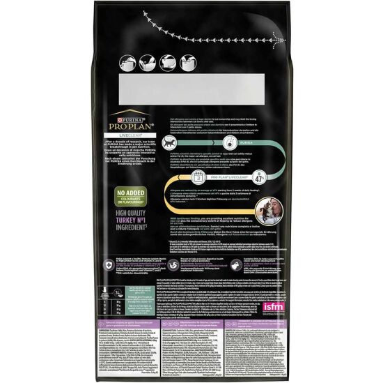 Pro Plan Live Clear Kitten Hindi Etli Yavru Kedi Maması 1,4 Kg + Gimcat Sütlü Kedi Ödül Tableti - 3