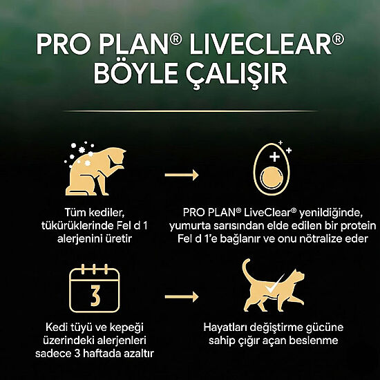 Pro Plan Live Clear Kitten Hindi Etli Yavru Kedi Maması 1,4 Kg + Felix Soup Time Çorba - 4