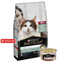 Pro Plan Live Clear Senior Sterilised Hindi Kısırlaştırılmış Kedi Maması 1,4 Kg + Pro Plan Konserve 85 Gr - Pro Plan