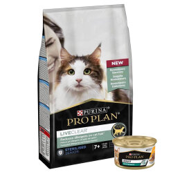 Pro Plan Live Clear Senior Sterilised Hindi Kısırlaştırılmış Kedi Maması 1,4 Kg + Pro Plan 85 Gr Yaş Mama - Pro Plan