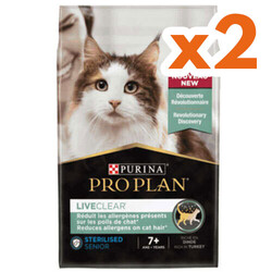 Pro Plan Live Clear Senior Sterilised Hindili Kısırlaştırılmış Yaşlı Kedi Maması 1,4 Kg x 2 Adet - Thumbnail
