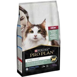 Pro Plan Live Clear Senior Sterilised Hindili Kısırlaştırılmış Yaşlı Kedi Maması 1,4 Kg x 2 Adet - Thumbnail
