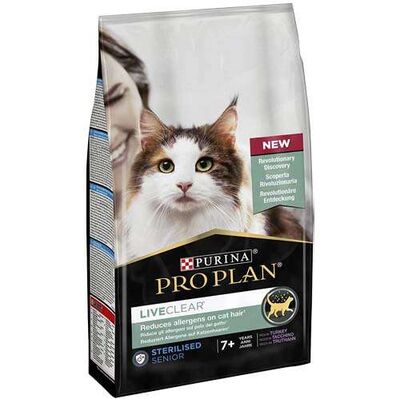 Pro Plan Live Clear Senior Sterilised Hindili Kısırlaştırılmış Yaşlı Kedi Maması 1,4 Kg x 2 Adet