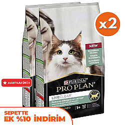 Pro Plan Live Clear Sterilised Hindi Kısırlaştırılmış Kedi Maması 7 Kg x 2 Adet - Pro Plan