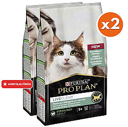 Pro Plan Live Clear Sterilised Hindi Kısırlaştırılmış Kedi Maması 7 Kg + 35 Adet Pro Plan Hairball Pouch - 2