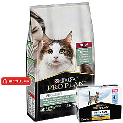 Pro Plan Live Clear Sterilised Hindi Kısırlaştırılmış Kedi Maması 7 Kg + Hydra Care Yaş Mama - Pro Plan