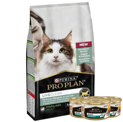 Pro Plan Live Clear Sterilised Hindi Kısırlaştırılmış Kedi Maması 7 Kg + 3 Adet Pro Plan 85 Gr Yaş Mama - Pro Plan