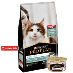 Pro Plan Live Clear Sterilised Somonlu Kısırlaştırılmış Kedi Maması 1,4 Kg + Pro Plan Konserve 85 Gr - Pro Plan