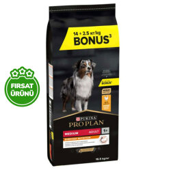 Pro Plan Medium Tavuklu Orta Irk Köpek Maması 14 + 2,5 Kg (Toplam 16,5 Kg) - Pro Plan