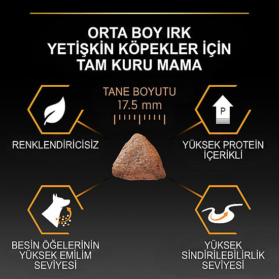 Pro Plan Medium Tavuklu Orta Irk Köpek Maması 14 + 2,5 Kg (Toplam 16,5 Kg) + 3 Adet Pro Plan Konserve 400 Gr - 8