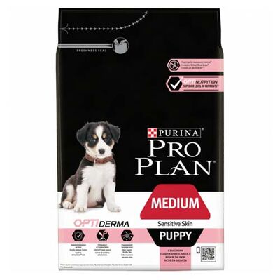 Pro Plan Medium Orta Irk Somon Yavru Köpek Maması 3 Kg + Esca Food 25li Munch Sticks