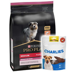 Pro Plan - Pro Plan Medium Orta Irk Somon Yavru Köpek Maması 3 Kg + Gimdog 70 Gr Köpek Ödülü