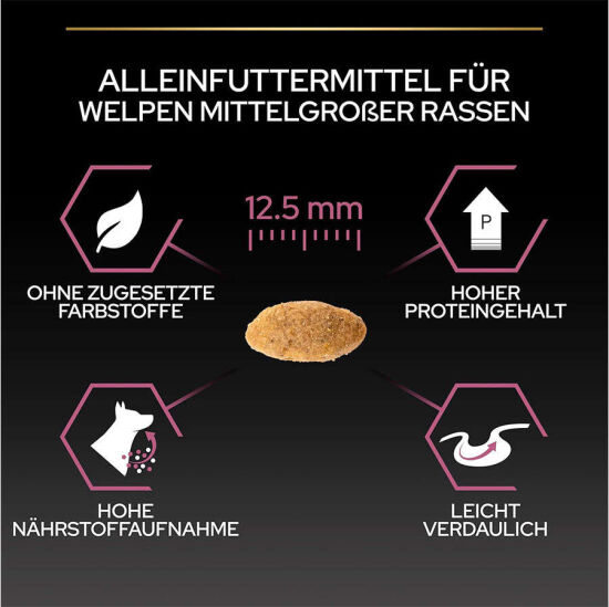 Pro Plan Medium Orta Irk Somonlu Yavru Köpek Maması 12 Kg x 2 Adet - 6