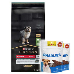Pro Plan - Pro Plan Medium Puppy Kuzu Etli Yavru Köpek Maması 12 Kg + 2 Adet Gimdog 70 Gr Köpek Ödülü