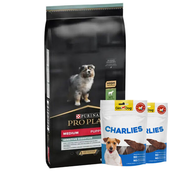 Pro Plan Medium Puppy Kuzu Etli Yavru Köpek Maması 12 Kg + 2 Adet Gimdog 70 Gr Köpek Ödülü - 1