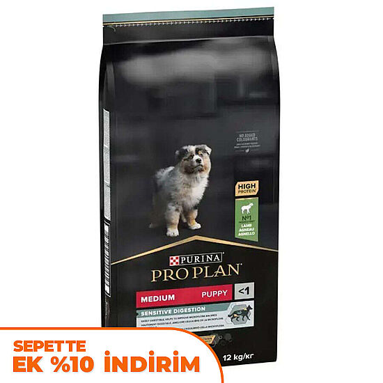 Pro Plan Medium Puppy Kuzu Etli Yavru Köpek Maması 12 Kg + 3 Adet Pro Plan Konserve 400 Gr - 2