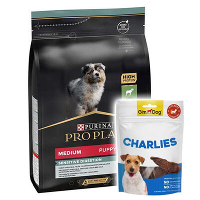 Pro Plan Medium Puppy Kuzu Yavru Köpek Maması 3 Kg + Gimdog 70 Gr Köpek Ödülü