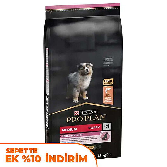 Pro Plan Medium Orta Irk Somonlu Yavru Köpek Maması 12 Kg - 1