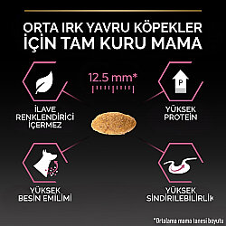 Pro Plan Medium Orta Irk Somonlu Yavru Köpek Maması 12 Kg + 3 Adet Pro Plan Konserve 400 Gr - 5