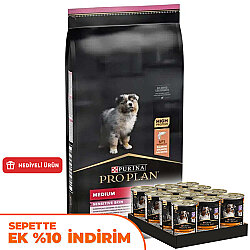 Pro Plan Medium Orta Irk Somonlu Yavru Köpek Maması 12 Kg + 12 Adet Pro Plan Konserve 400 Gr - Pro Plan
