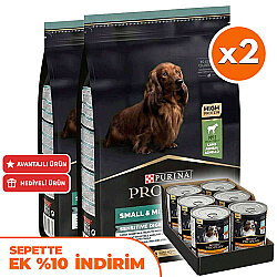 Pro Plan Mini Lamb Kuzulu Küçük Irk Köpek Maması 7 Kg x 2 Adet + 18 Adet Pro Plan Konserve 400 Gr - Pro Plan