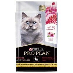 Pro Plan - Pro Plan Nature Elements Ekinezya ve Tavuk Kısırlaştırılmış Kedi Maması 7 Kg + 3 Adet Temizlik Mendili