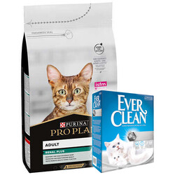 Pro Plan - Pro Plan Tavuk Etli Yetişkin Kedi Maması 10 Kg + Everclean 10 Lt Kedi Kumu
