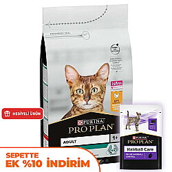 Pro Plan Tavuk Etli Kedi Maması 10 Kg + 14 Adet Pro Plan Hairball Pouch - Pro Plan