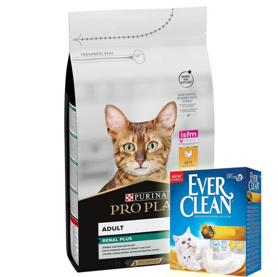 Pro Plan Tavuk Etli Kedi Maması 10 Kg + Everclean 10 Lt Kedi Kumu - 1