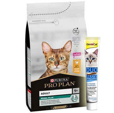 Pro Plan Tavuk Etli Yetişkin Kedi Maması 10 Kg + GimCat Multi Vitamin Paste Macun