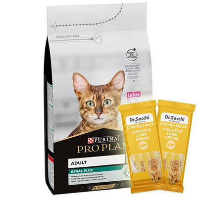 Pro Plan Tavuk Etli Yetişkin Kedi Maması 10 Kg + 3 Adet Dr Sacchi 4 lü Creamy Ödül