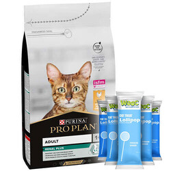 Pro Plan - Pro Plan Tavuk Etli Yetişkin Kedi Maması 10 Kg + 5 Adet Wooc Kedi Ödülü Lolipop