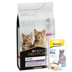 Pro Plan Kitten Tavuk Etli Yavru Kedi Maması 1,5 Kg + Gimcat Sütlü Kedi Ödül Tableti - Pro Plan
