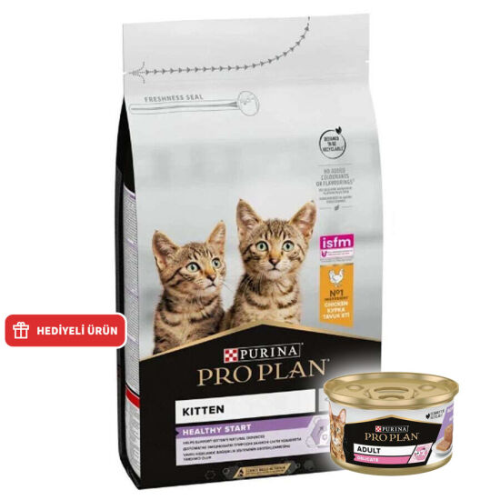 Pro Plan Kitten Tavuk Etli Yavru Kedi Maması 1,5 Kg + Pro Plan Konserve 85 Gr