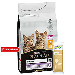 Pro Plan Kitten Tavuk Etli Yavru Kedi Maması 1,5 Kg + Wooc Lolipop Ödül - Pro Plan