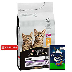 Pro Plan Kitten Tavuk Etli Yavru Kedi Maması 1,5 Kg + Felix Soup Time Çorba - Pro Plan