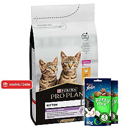 Pro Plan Kitten Tavuk Etli Yavru Kedi Maması 3 Kg + 2 Adet Felix Party Mix Ödül - Pro Plan