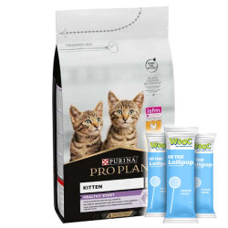 Pro Plan Kitten Tavuk Etli Yavru Kedi Maması 3 Kg + 3 Adet Wooc Lolipop - Pro Plan